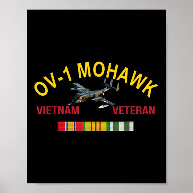 Grumman Ov-1 Mohawk Vietnam Veteran Ov-1 Flugzeug Poster (Vorne)