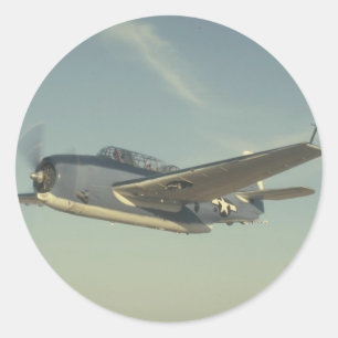 Grumman TBM Avenger Chino Air Museum Runder Aufkleber