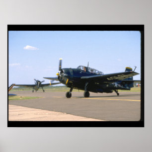 Grumman TBM Avenger. (Flugzeug_WWII-Flugzeuge Poster