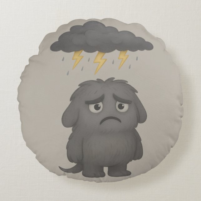 Grummel Kissen – Das ADHS-Monster für Frust (Vorderseite)