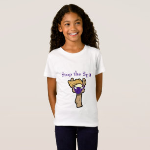 Grump Llama "Stopp the Spit" Girls' T - Shirt