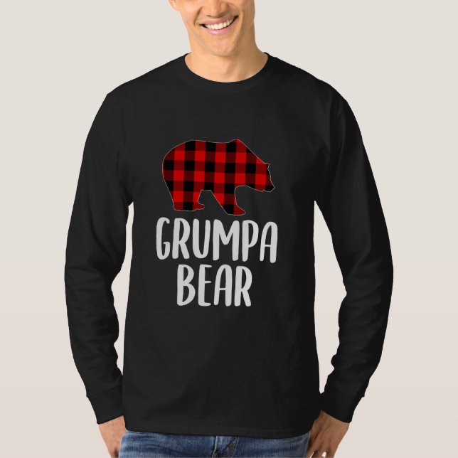 Grumpa Bear Shirt Opa Bär Kariert (Vorderseite)