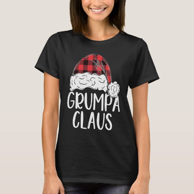 Grumpa Claus Christmas Costume  Santa Matching Fam T-Shirt (Vorderseite)