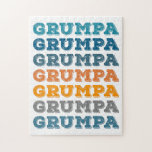 Grumpa | Funny Grumpy Grandpa Retro Text Design  Puzzle<br><div class="desc">Einfaches Retro-Vintages Textdesign eines beliebten Spitznamen für grump Großväter - grumpa.</div>