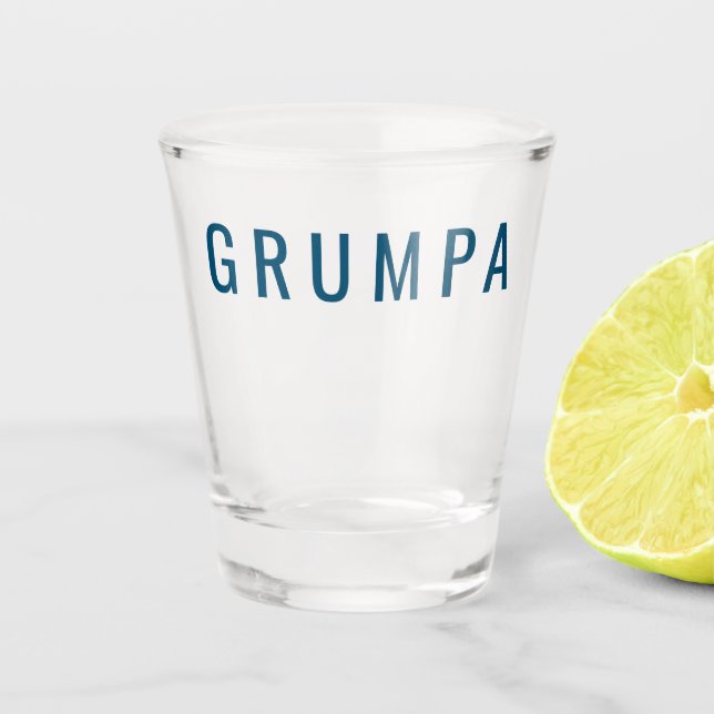 Grumpa Funny Novelty für Grumpy Grandpa Graphic Schnapsglas (Vorderseite)