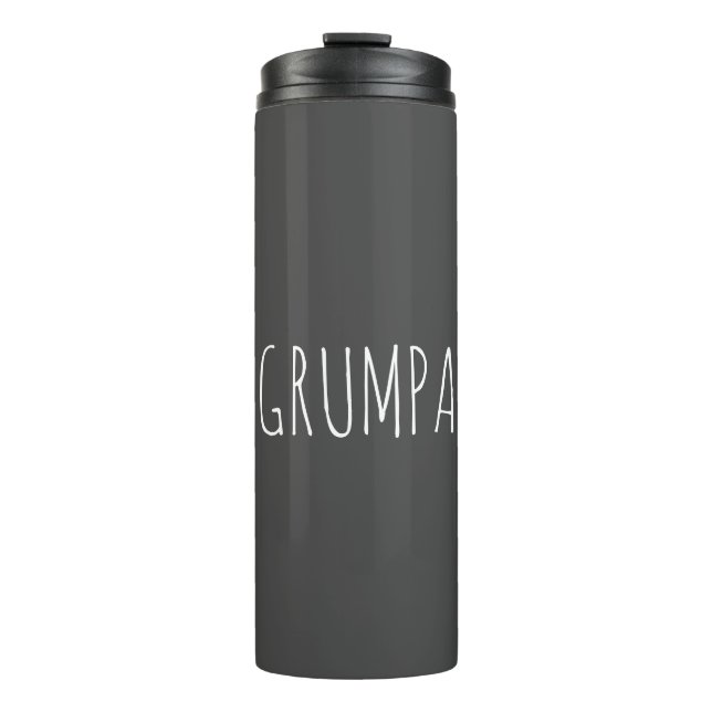 Grumpa Funny Novelty für Grumpy Opa Thermosbecher (Vorderseite)
