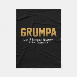 Grumpa Lover| Grumpa wie ein regelmäßiger Großvate Fleecedecke