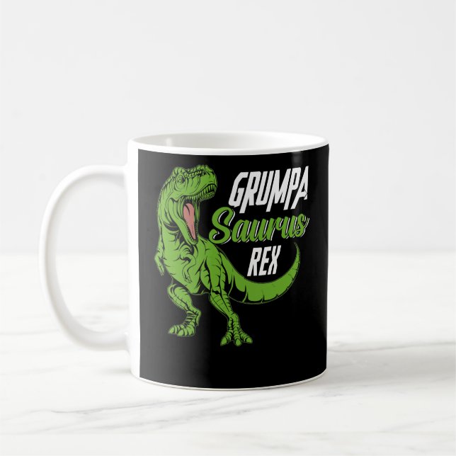Grumpa-Saurus Rex Dinosaurier GrumpaSaurus Kaffeetasse (Links)