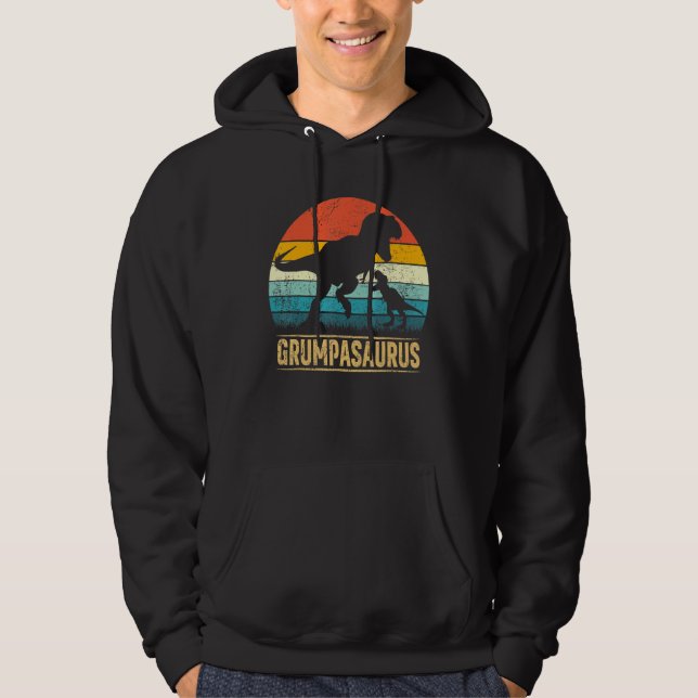 Grumpa Saurus T Rex Dinosaur Grumpasaurus Father' Hoodie (Vorderseite)