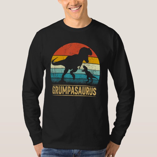 Grumpa Saurus T Rex Dinosaur Grumpasaurus Father' T-Shirt (Vorderseite)