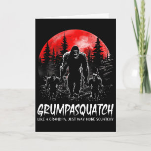 Grumpa Squatch Lustiger Bigfoot Vater Sasquatch Ye Karte