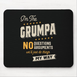 Grumpa Way Lustiger Opa Vatertag Mousepad