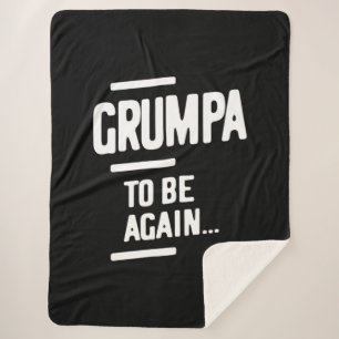 Grumpa wieder zu sein Großvatergeschenk Sherpadecke