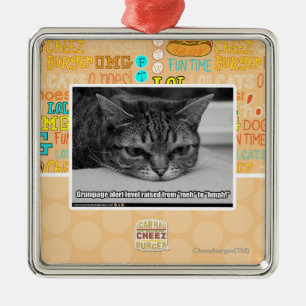Grumpage Alarm Silbernes Ornament