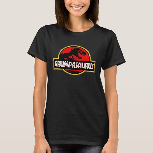 GRUMPASAURUS  GRUMPY OLD MAN JOKE DINOSAUR T-Shirt (Vorderseite)