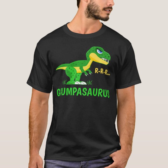 Grumpasaurus Rex Cute and Funny Dinosaur T-Shirt (Vorderseite)