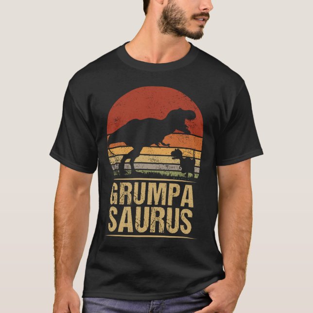GrumpaSaurus Rex Family Dinosaur T-Rex Dino Brothe T-Shirt (Vorderseite)
