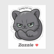 Grumpige, aber Niedliche, schmutzige Katze-Illustr