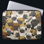 Grumpige Möpsen / Witziger Niedlicher Mops Hunde P Laptopschutzhülle<br><div class="desc">Schau dir diese niedlichen lustigen Gesichter an! Du wirst lächeln! Fügen Sie ein Monogramm / Initial / Name..,  um es zu einem besonderen Geschenk für diese besondere Person zu machen.</div>