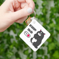 Grumpiger Modus bei lustiger, dicker Katze