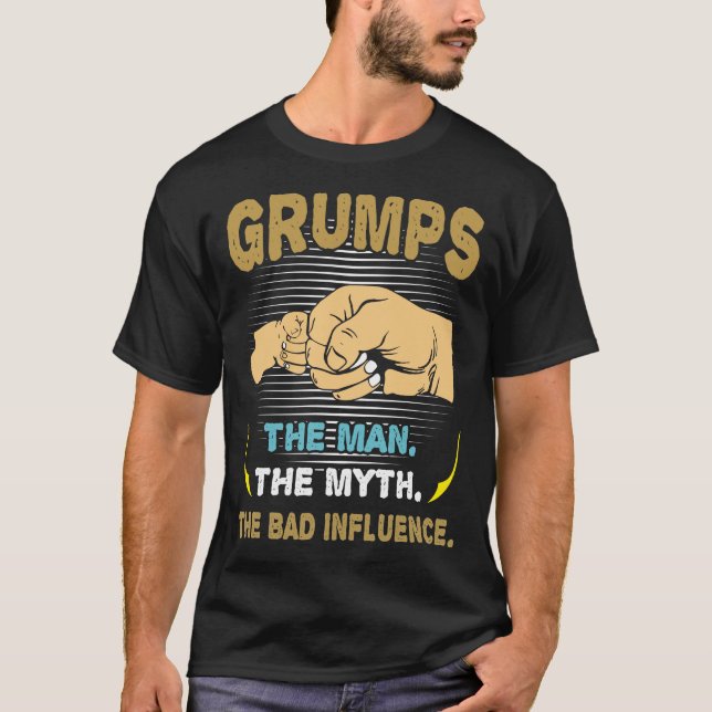 Grumps Man der Mythos Der schlechte Einfluss des V T-Shirt (Vorderseite)