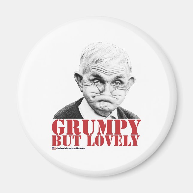 Grumpy aber hübsch magnet (Vorne)