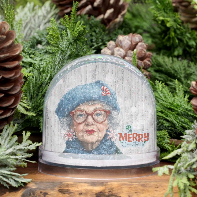 Grumpy Aging Female Friend Snow Globe Schneekugeln (Winter)