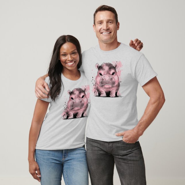 Grumpy Baby Hippo T-Shirt (Unisex)