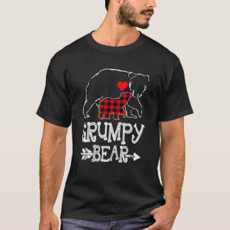 Grumpy Bär Buffalo Karierte Weihnachtsfamilie Paja T-Shirt