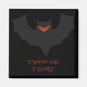 Grumpy Bat Halloween Magnet