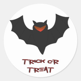 Grumpy Bat Halloween Sticker