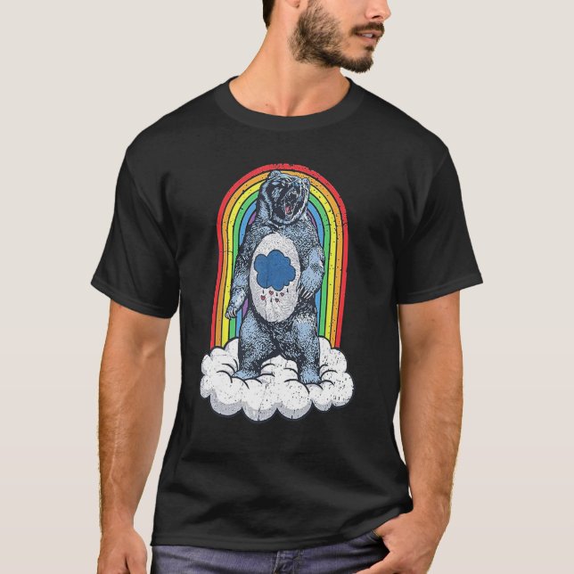 Grumpy Bear Rainbow T-Shirt (Vorderseite)