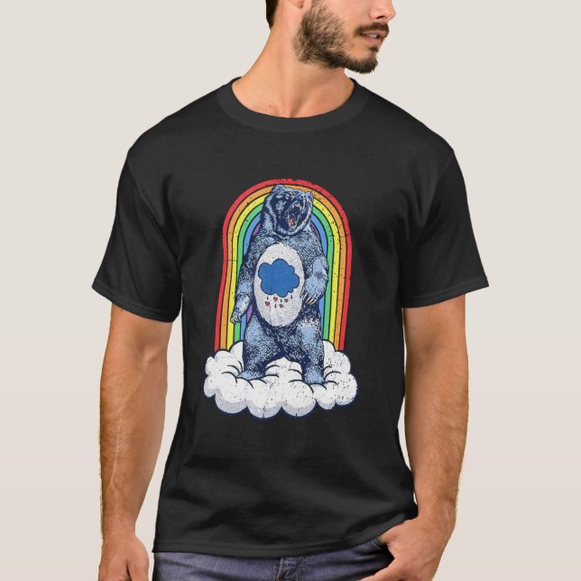 Grumpy Bear Rainbow T-Shirt (Vorderseite)
