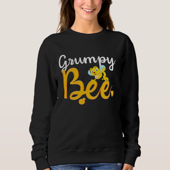 Grumpy Bee Matching Family First Bee Day Outfits Sweatshirt (Vorderseite)