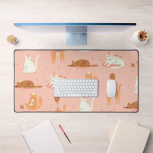 Grumpy Birthday Cats Desk Mat Schreibtischunterlage