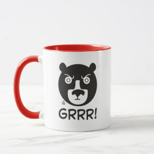 Grumpy Black Bear Coffee Tasse