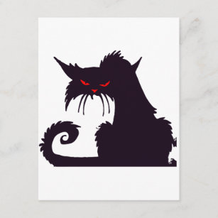 Grumpy Black Cat Einladungen