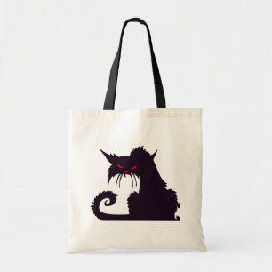 Grumpy Black Cat Tote Bag Tragetasche