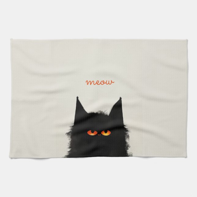 Grumpy Black Geschirrtuch (Horizontal)