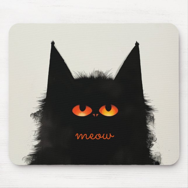 Grumpy Black Mousepad (Vorne)