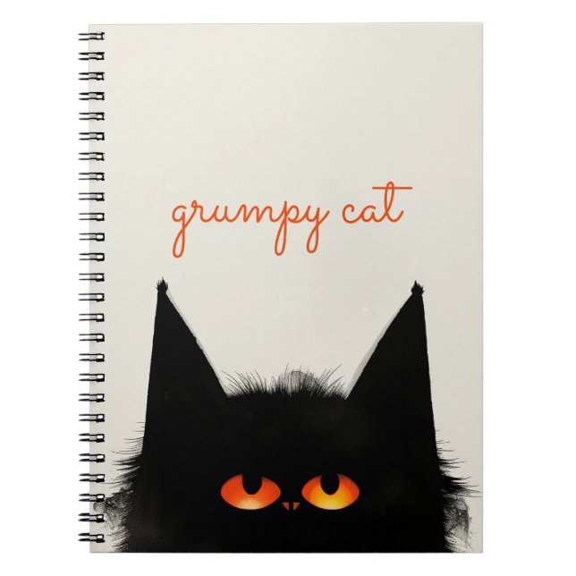 Grumpy Black Notizblock (Vorderseite)