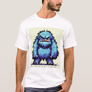 Grumpy Blue Sasquatch Variant 3 T - Shirt