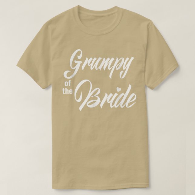 Grumpy Bride Wedding Party Funny Matching Brida T-Shirt (Design vorne)