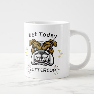 Grumpy Bulldog Cup, Dog Lover Gift Idea, Pet Humor Jumbo-Tasse