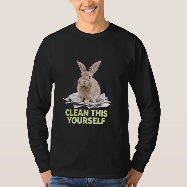 Grumpy Bunny CLEAN DIESES EIGENE Fur Baby Spaß Fu T-Shirt (Vorderseite)