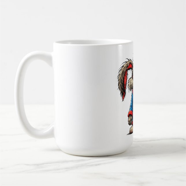 Grumpy Bunny Coffee Funny T-Shirt Kaffeetasse (Links)