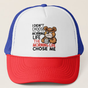 Grumpy Cartoon Bear Truckerkappe