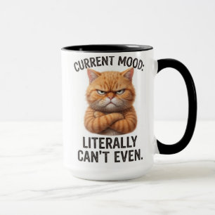 Grumpy Cat Aktuelle Stimmung Lustiger Spruch Tasse
