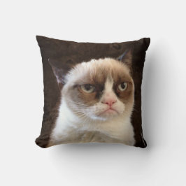 Grumpy Cat Brown Kissen