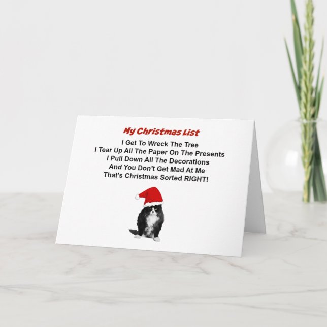 Grumpy Cat Christmas Cards Feiertagskarte (Vorderseite)